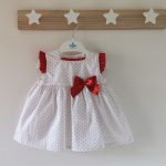 Vestido Lazada Topitos Rojo