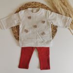 Conjunto Legging Ositos Rojo