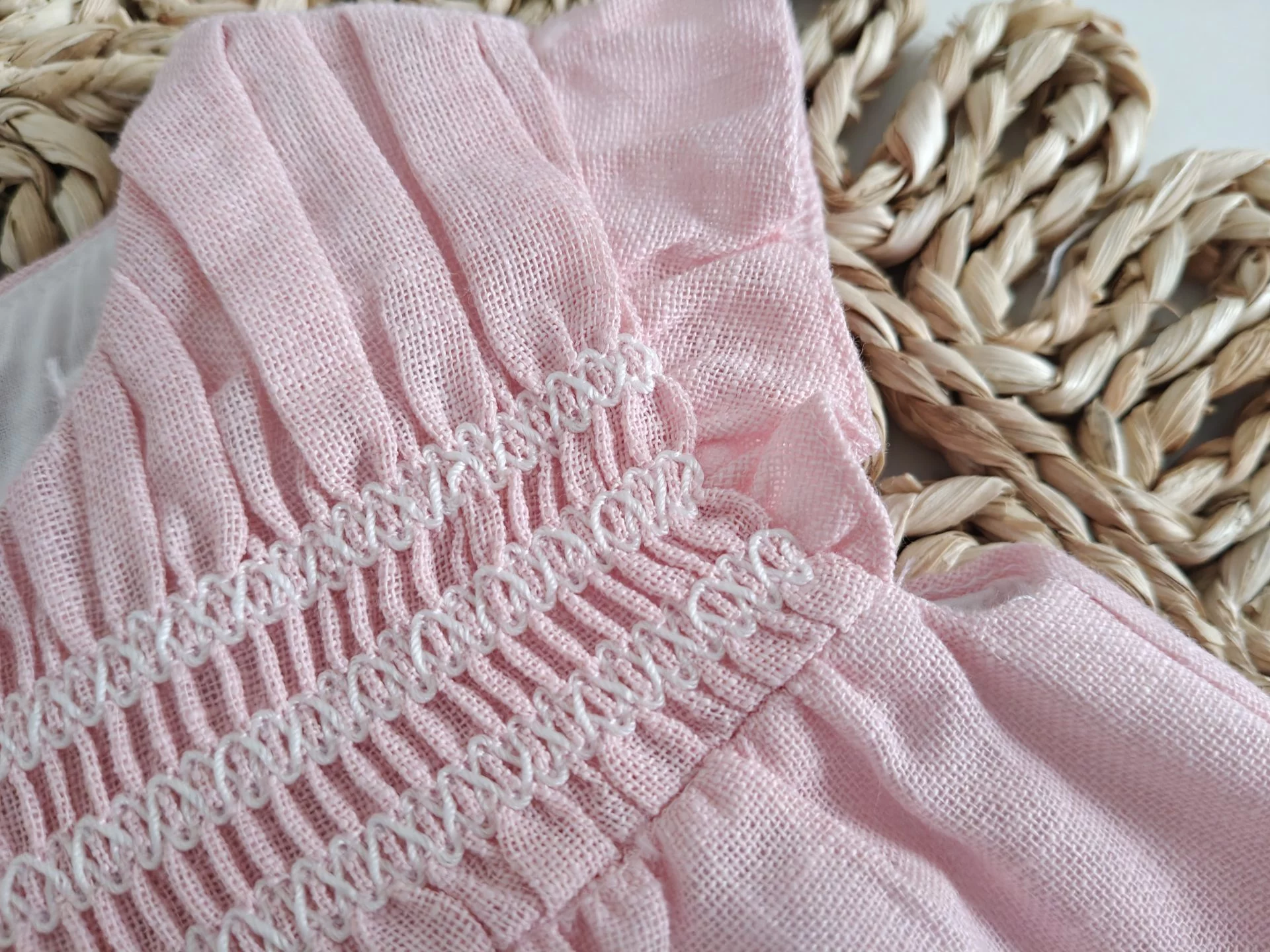 Vestido Nido de Abeja Gasa - Imagen 3