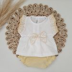 Conjunto Algodón Manzanitas Amarillo