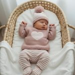 Conjunto Corazón Gorrito Pompón