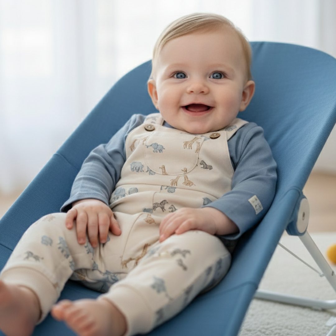 4 Pelele Peto Mayoral Animalitos Cielo - Imagen 1