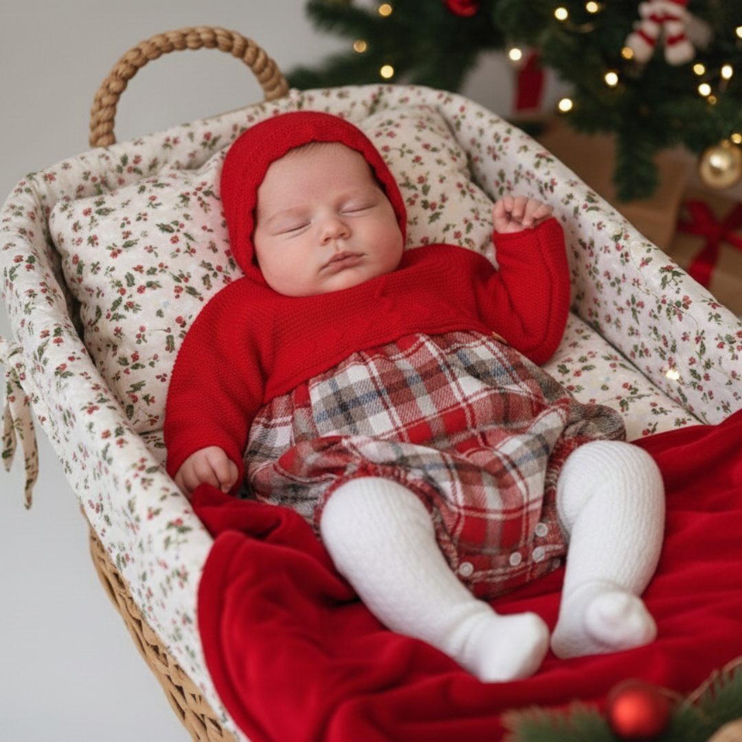 7 Pelele Combinado Cuadros Capota - Imagen 1