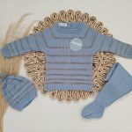 Conjunto 3P Rayado Juliana Cielo