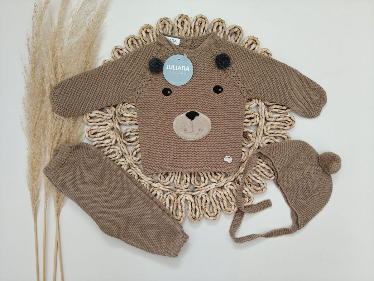 Conjunto 3P Punto Osito Juliana - Imagen 2