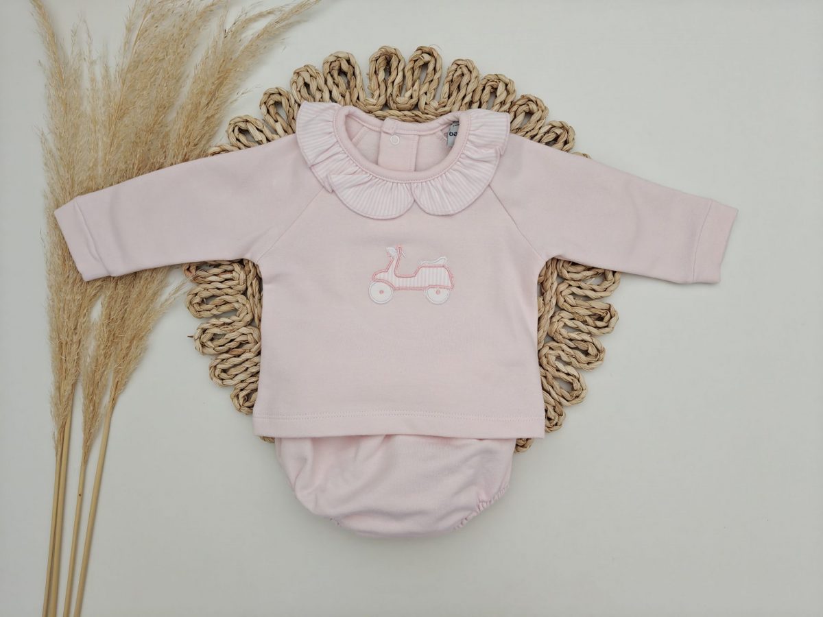 Conjunto Ranita Cuello Vespa Rosa - Imagen 2