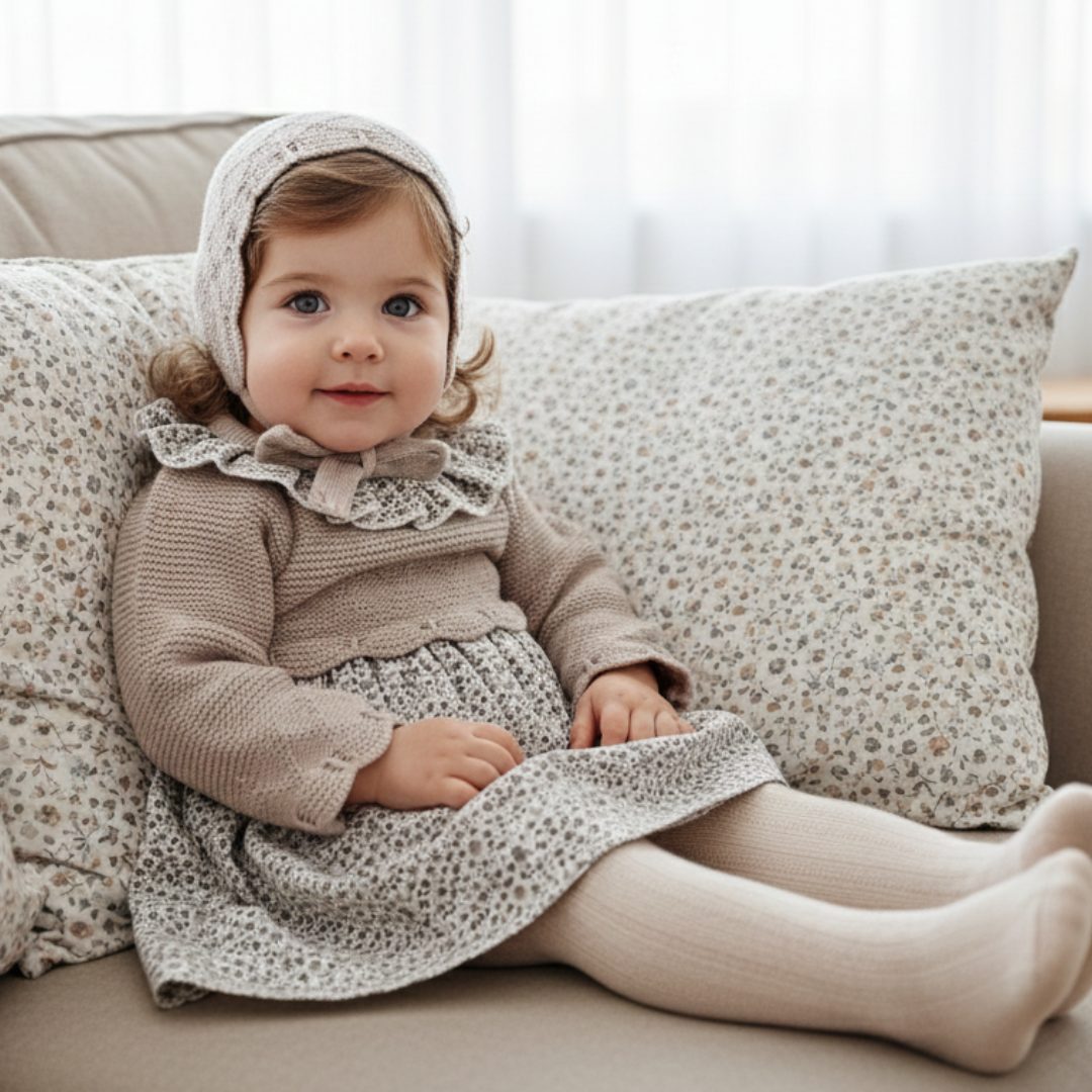 3 Vestido Combinado Florecitas Valle - Imagen 1