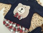 Conjunto Pololo Escocés Osito Crochet - Imagen 2