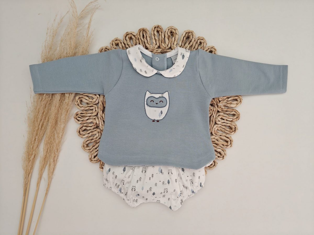 Conjunto Ranita Búho Cielo - Imagen 1