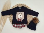 Conjunto Pololo Escocés Osito Crochet - Imagen 4