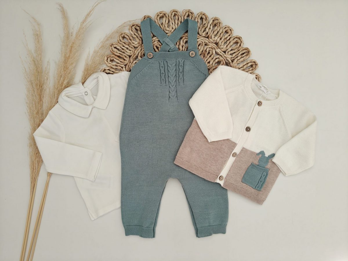 Conjunto 3P Peto Conejito Verde - Imagen 2