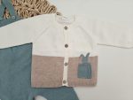 Conjunto 3P Peto Conejito Verde - Imagen 4