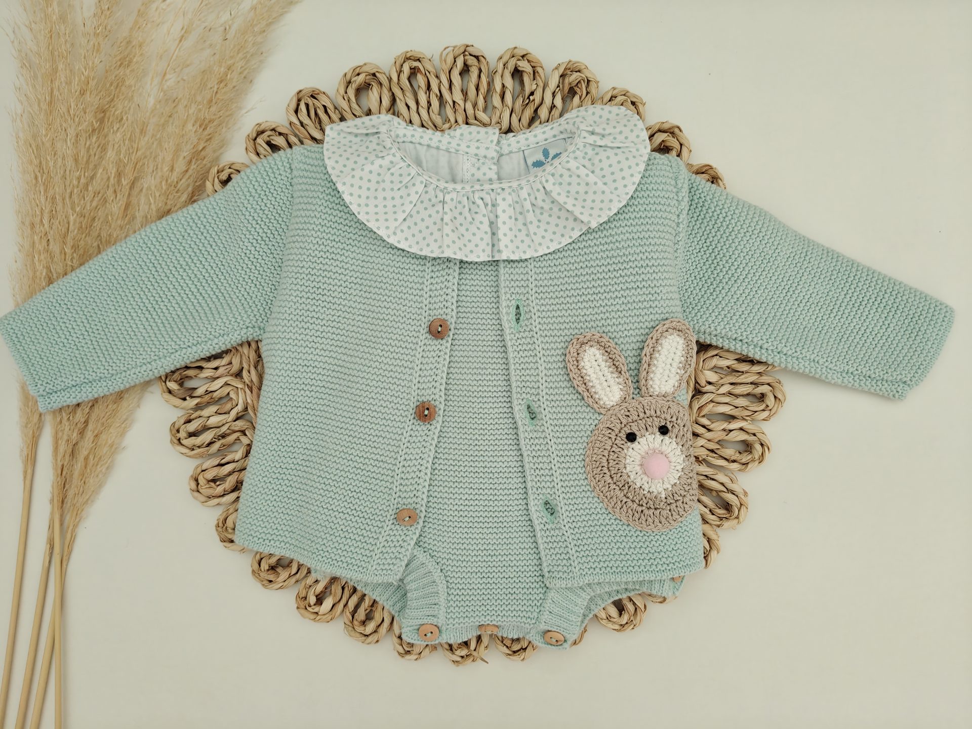 IMG_20250917_124202 Conjunto 3P Conejito Crochet - Imagen 1
