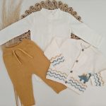 Conjunto 3P Tricot Dino