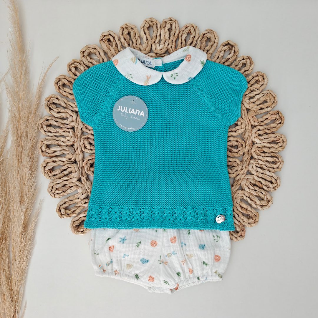 6 Conjunto Juliana Turquesa Mar - Imagen 1