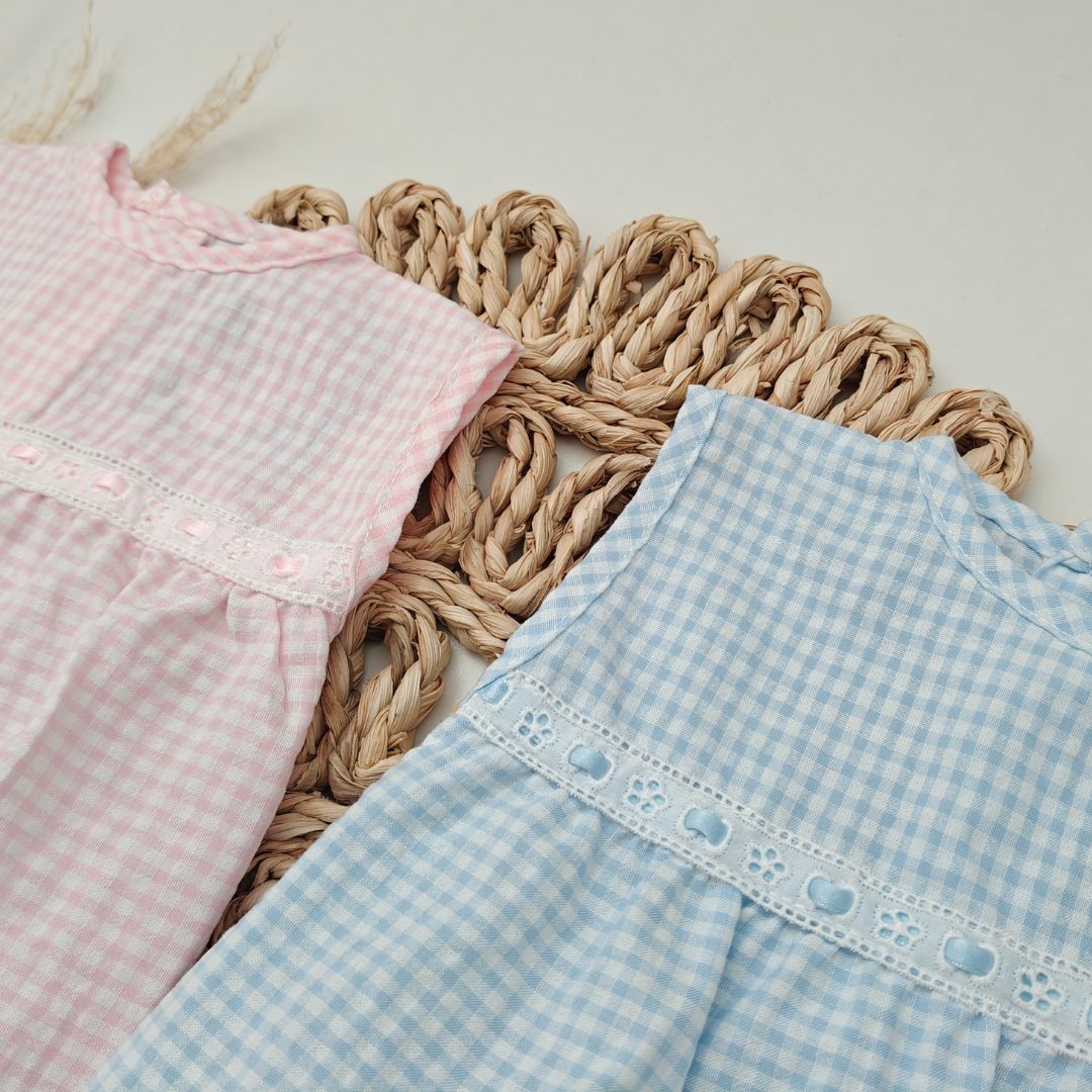 Pelele Vichy Pasacintas Sardón - Imagen 3